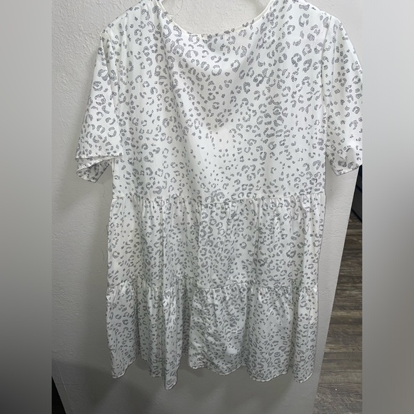 White/Gray Summer Dress - Picture 3 of 3